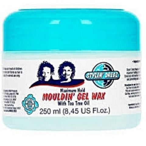 Stylin Dredz Mouldin Gel Wax Extra Dark Jar 250ml