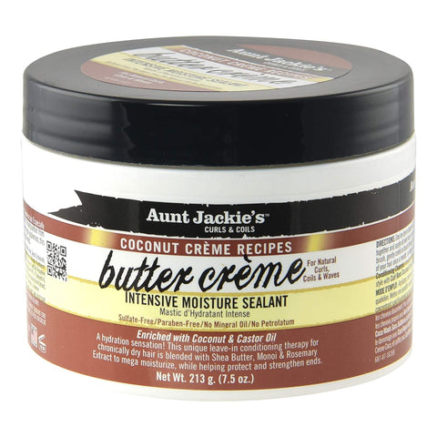 Aunt Jackie's Coconut Crème Recipes Butter Crème, Intensive Hair Moisture Sealant